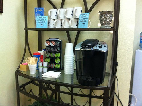 Coffee bar at My dentists office.