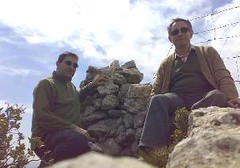 José Miguel Mateu Folch y Juan Antonio Micó Navarro al Molló dels Cinc Termes
