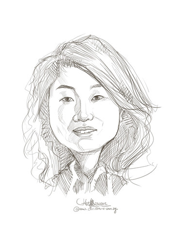 digital caricature of Winnie Hung for Hewlett Packard (revised) - 1