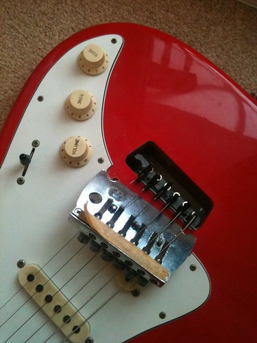 Corroded gubbins on 23 year old cheap strat