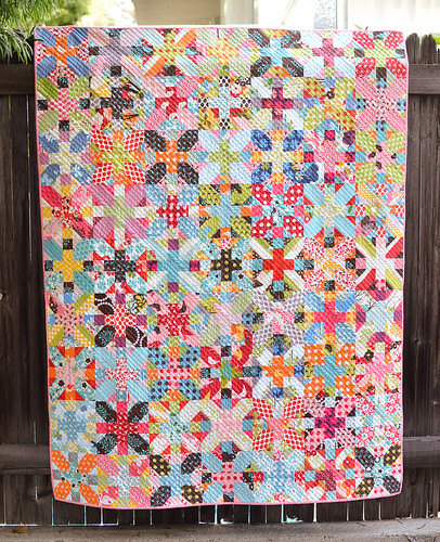 x and + quilt front