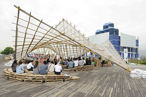 bamboo scaffolding pavilion