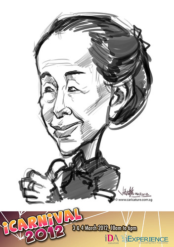 digital live caricature for iCarnival 2012  (IDA) - Day 2 - 27