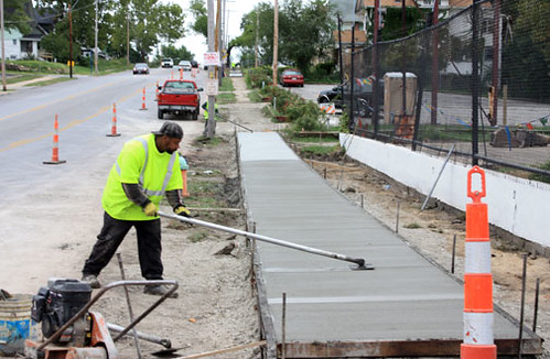 sidewalk reinstallation in the Green Impact Zone (courtesy of MARC)