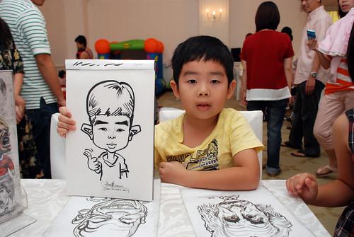 caricature live sketching for birthday party 28042012 - 11