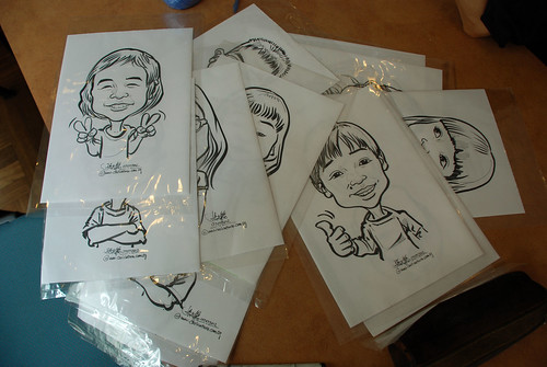 caricature sketching for a birthday party 07072012 - 15