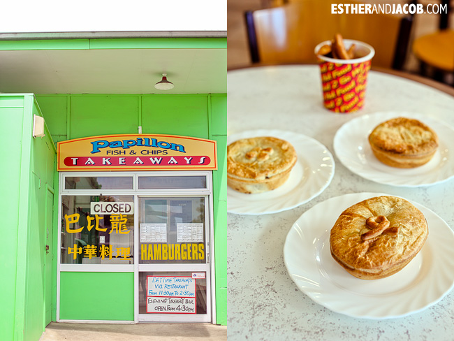 Pies for lunch in Geraldine | Day 2 New Zealand Contiki Tour | Christchurch to Lake Ohau | A Guide to South Island