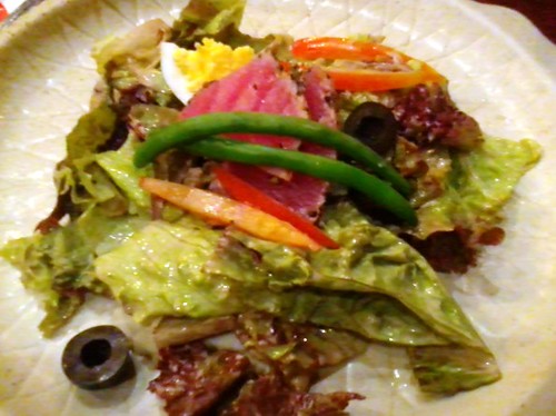 Seared Tuna Nicoise Salad drizzled with Creamy Balsamic Vinaigrette