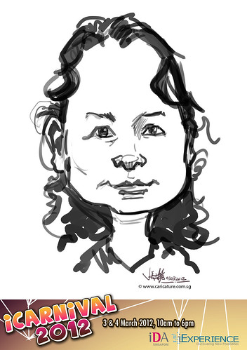 digital live caricature for iCarnival 2012  (IDA) - Day 1 - 53