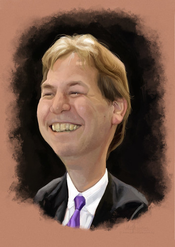 digital caricature of Arild Per for Hewlett Packard (revised)