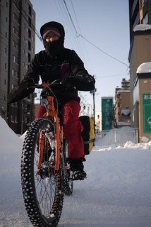 Maxx Bikes Pacemaxx Comfort in snow (Sapporo, Japan)