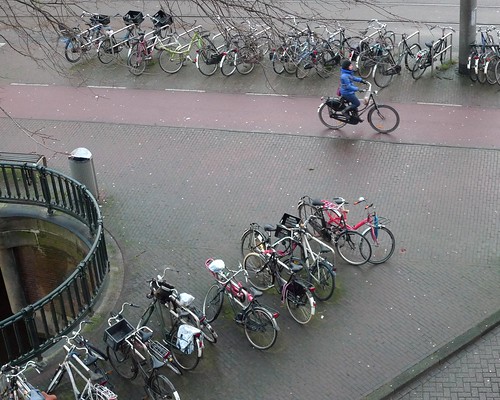 bike racks outside our home in amsterdam.