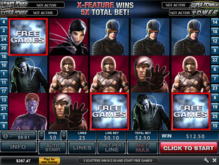 free X-Men free spins feature