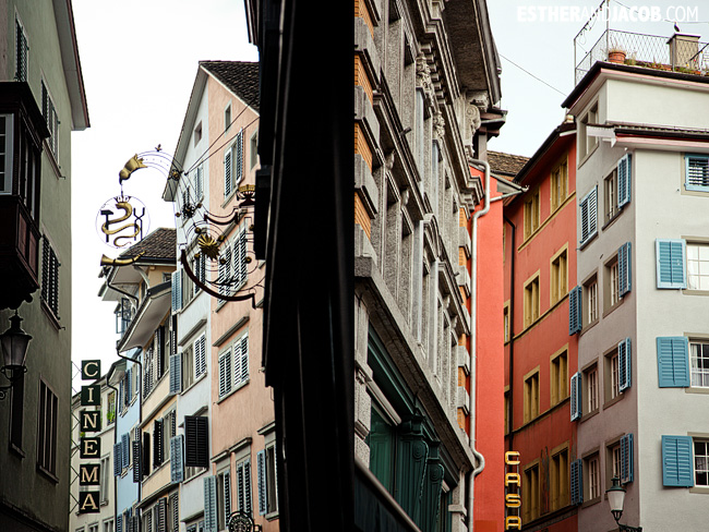Colorful Buildings in Zurich Switzerland | Travel Photography