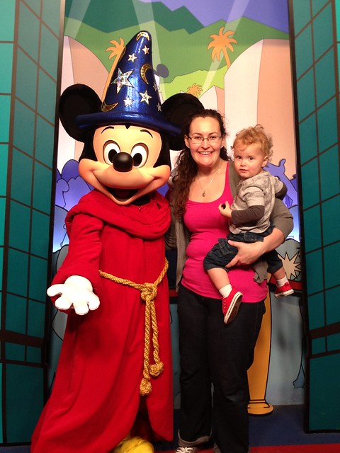 Me, George, and Sorcerer Mickey.