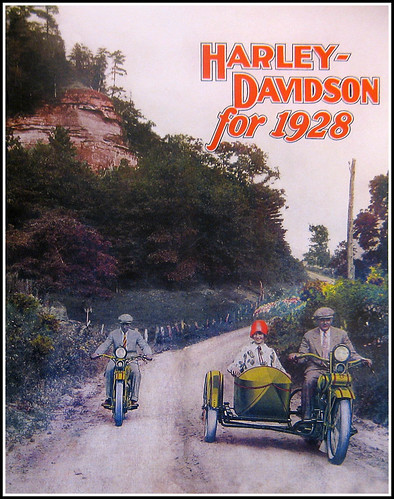 1928 Harley Davidson cataloge cover by bullittmcqueen