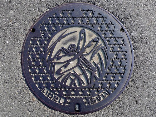 Iwata city Shizuoka pref, manhole cover （静岡県磐田市のマンホール）