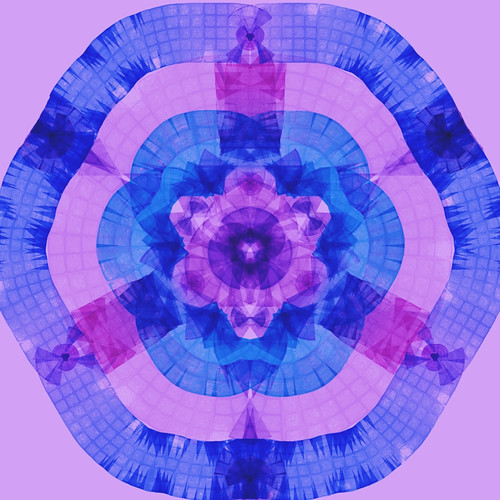 Kaleidoscope with Square Grid Pattern by randubnick