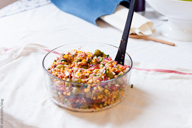 Pearl Couscous Salad with Olives