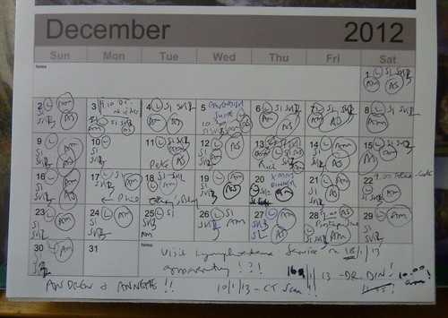 December 2012 on my calendar ...