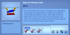 High Art Dining Table