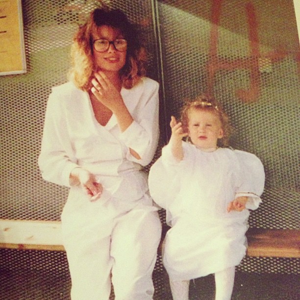 Me and my beautiful mother. August 1989
