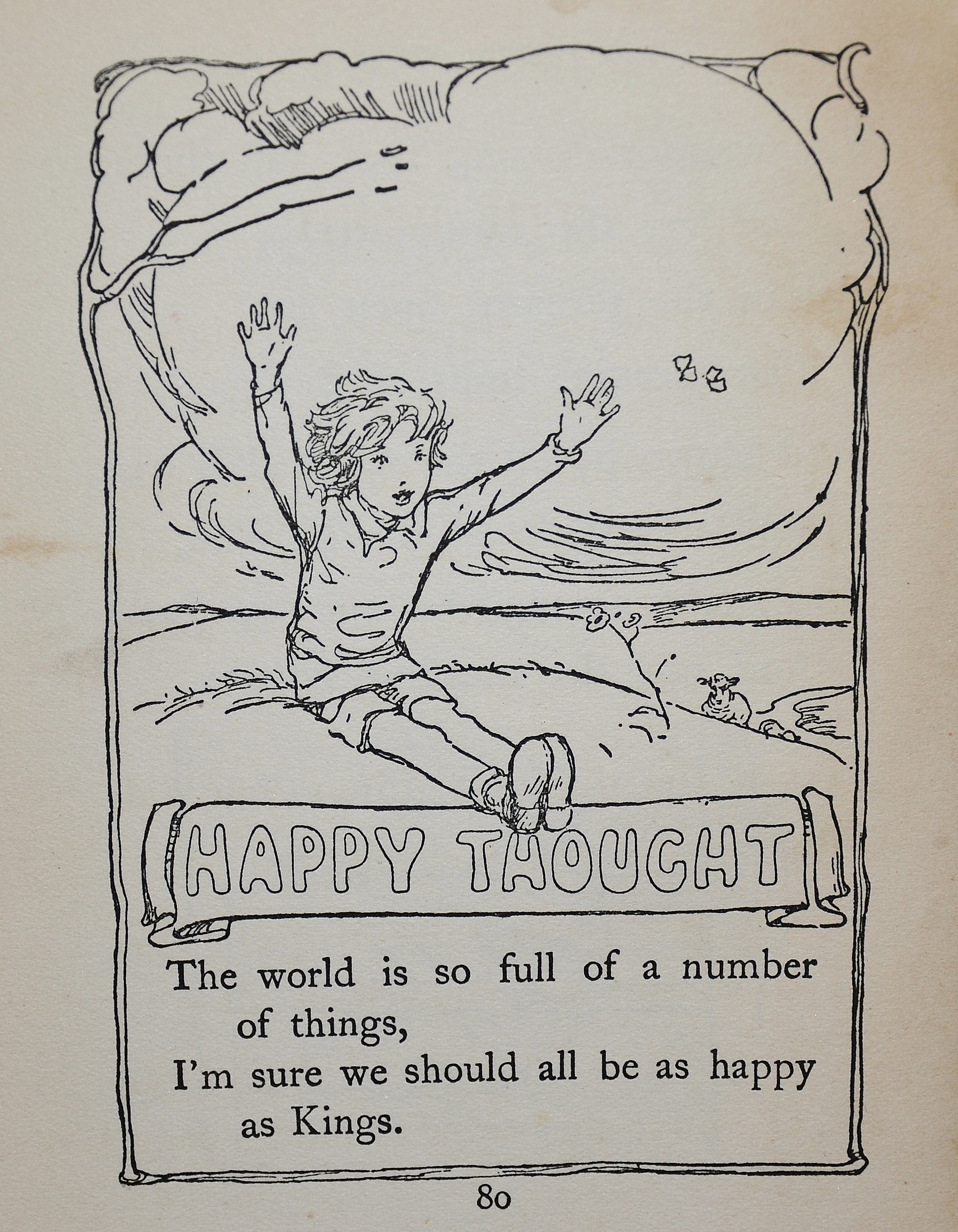 Happy Thought by Robert Louis Stevenson Poetry worksheet