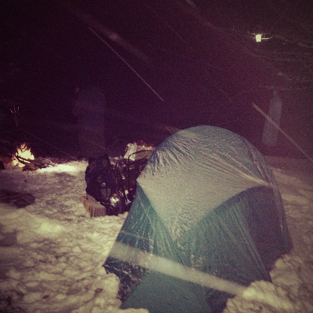 campsite first night