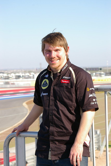 Derek Supporting the Lotus F1 Team