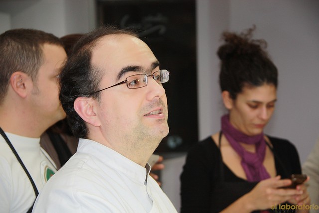 Nacho Garbayo en el Tapas&Blogs en la Escuela de cocina Dismuco