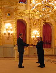 Embajador Rubén Beltrán y Presidente Vladimir Putin