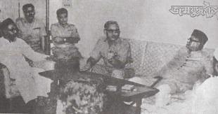 Ghulam Azam with Rao Farman Ali
