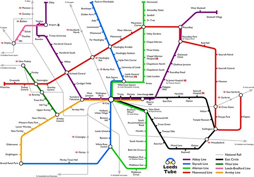 Leeds Tube map updated