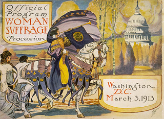 Cover of the program for the 1913 women's suffrage procession