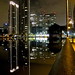 Millwall Dock and Canary Wharf at night