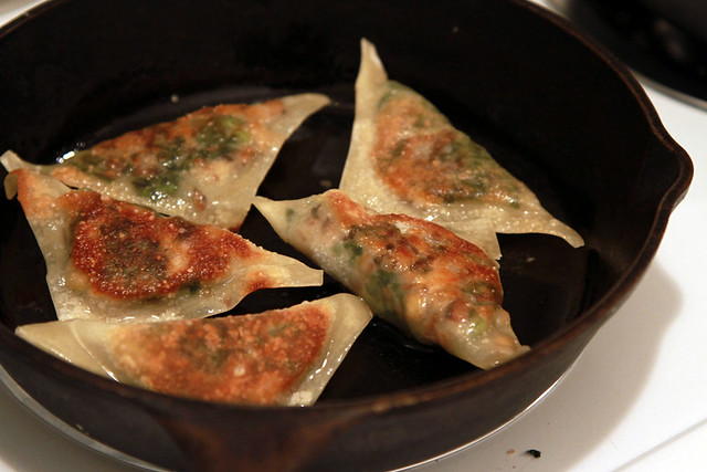 dumplings, pan fried