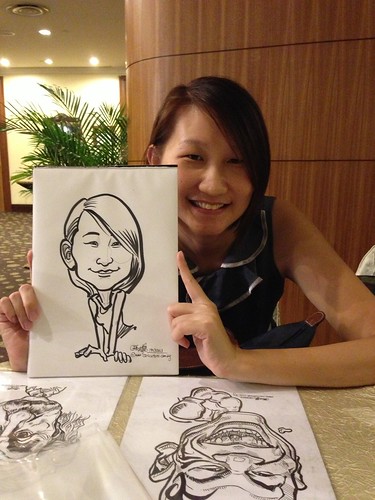 caricature live sketching for South West ComCare Local Network Anniversary Dinner cum ComCare Awards 2013 - o