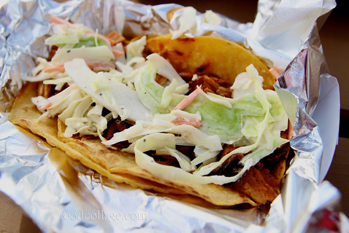 Braised Pork Taco with Coleslaw at Pgh Taco Truck