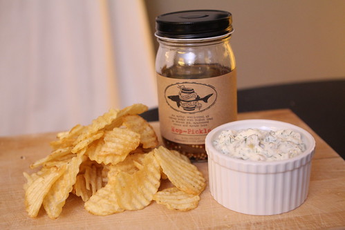 Dogfish Head Hop Pickle Dip with Chips