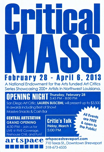 Critical Mass art exhibit, Feb 28, Shreveport by trudeau