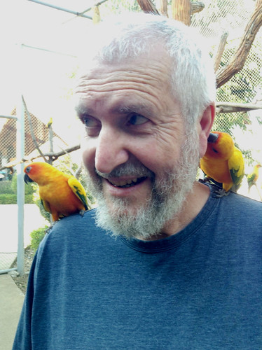 Dad with the birds