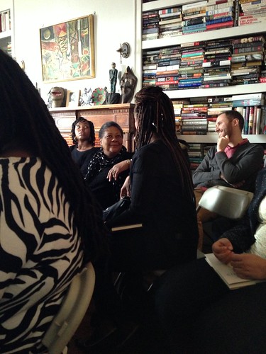 Poet Marilyn Nelson, at center (looking towards camera)