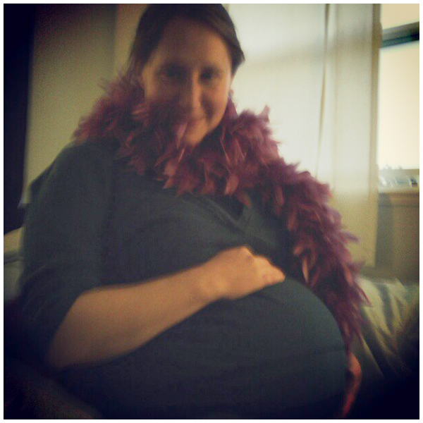 29 weeks pregnant (photo taken by our daughter)