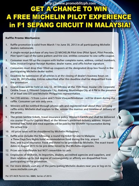 Michelin Pilot Experience Malaysia Promo