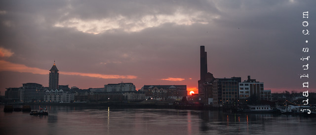 Sunset from Battersea Bridge
