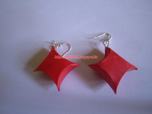 Handmade Jewelry - Paper Gift Box Earrings by fah2305