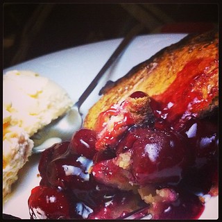Cherry pie for #dessert.