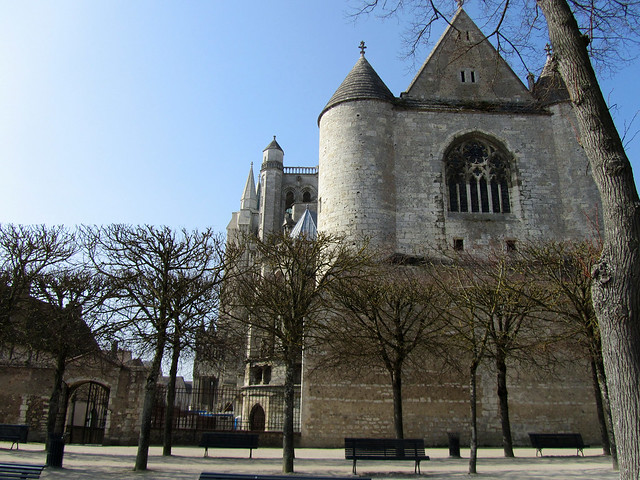 Chartres Cathdral, view from Jardin de l'Évêché