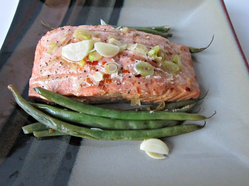 Foil Packet Soy-Lime Salmon and Green Beans