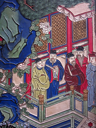 detail -- chinese lacquer screen